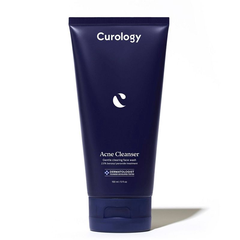 slide 1 of 9, Curology Acne Cleanser, Gentle Clearing Face Wash 2.5% Benzoyl Peroxide Treatment - 5 fl oz, 5 fl oz