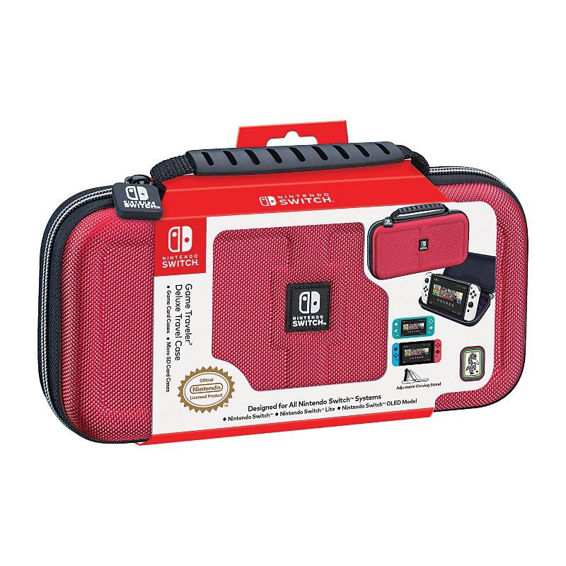 slide 1 of 7, RDS Industries Nintendo Switch Game Traveler Deluxe Case - Red, 1 ct
