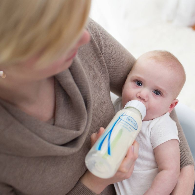 slide 14 of 18, Dr. Brown's 8oz Anti-Colic Options+ Narrow Glass Baby Bottle with Level 1 Slow Flow Nipple & Silicone Sleeve - 2pk, 2 ct; 8 oz