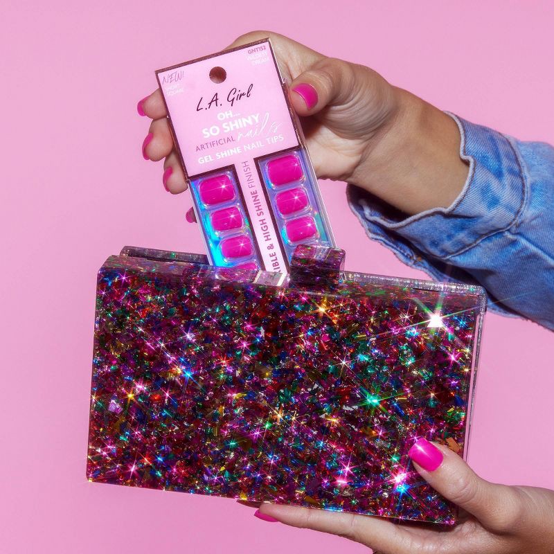slide 10 of 12, L.A. Girl Artificial Nail Tips- Oh So Shiny - Wildest Dream - 25ct, 25 ct