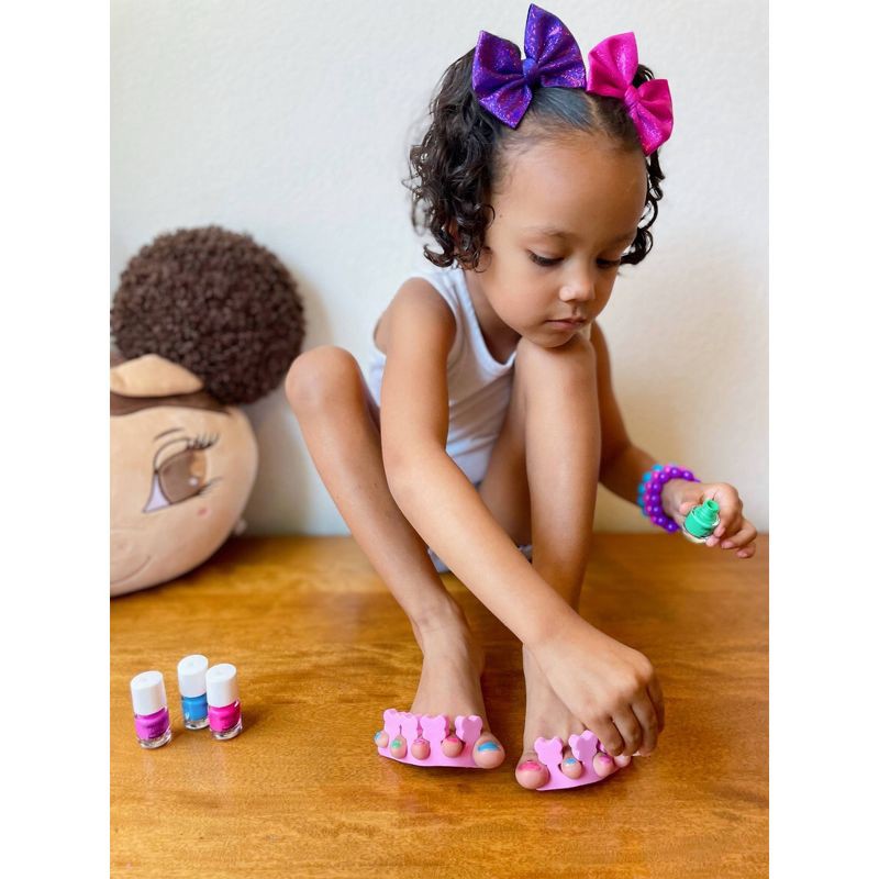 slide 5 of 8, Piggy Paint Non-Toxic Nail Polish Set for Kids' - Stay Positive Rainbow - 0.48 fl oz/4ct, 0.48 fl oz, 4 ct