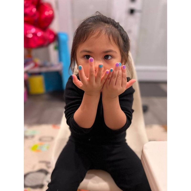 slide 7 of 8, Piggy Paint Non-Toxic Nail Polish Set for Kids' - Stay Positive Rainbow - 0.48 fl oz/4ct, 0.48 fl oz, 4 ct
