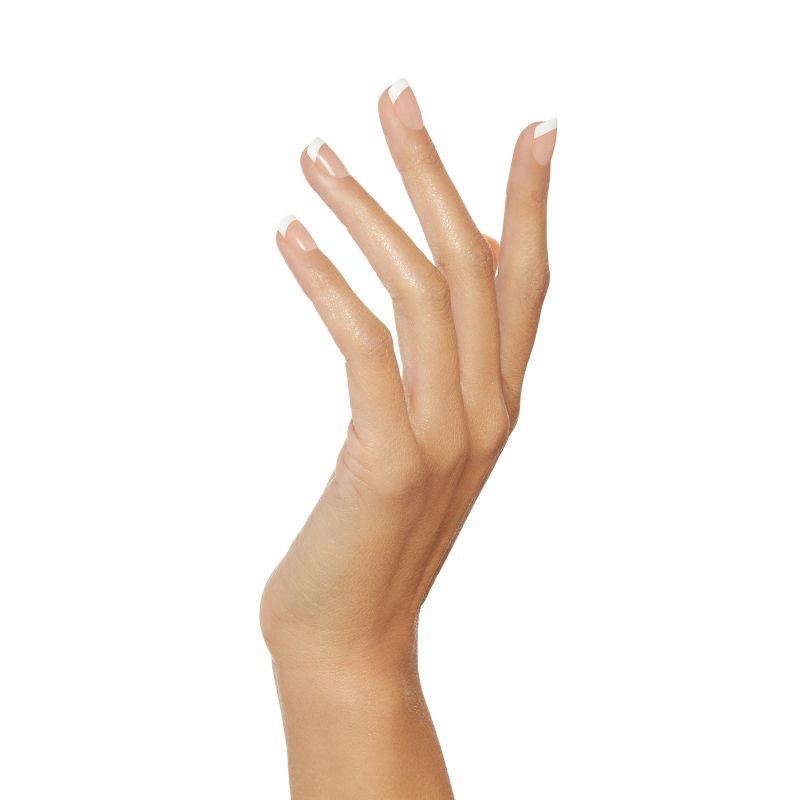 slide 2 of 7, KISS Products Salon Acrylic French Manicure Fake Nails Kit - Short Square - Power Play - 31ct, 31 ct