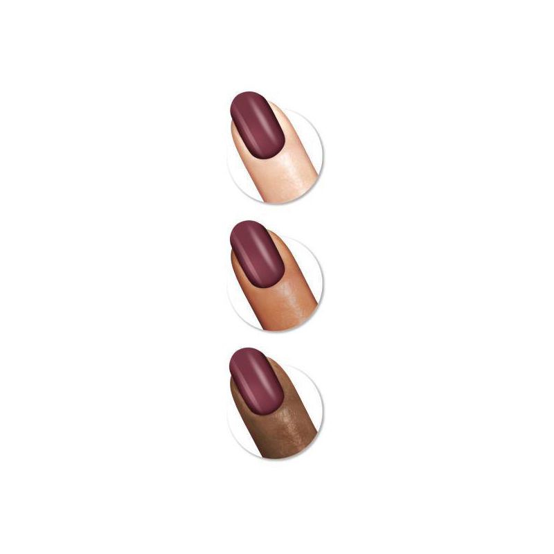 slide 3 of 5, Sally Hansen Salon Effects Perfect Manicure Press on Nails Kit - Oval - Beet Pray Love - 24ct, 24 ct