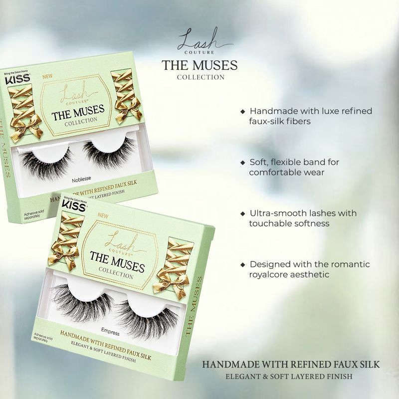 slide 6 of 13, KISS Products Lash Couture False Eyelashes The Muses Collection - Noblesse, 1 ct