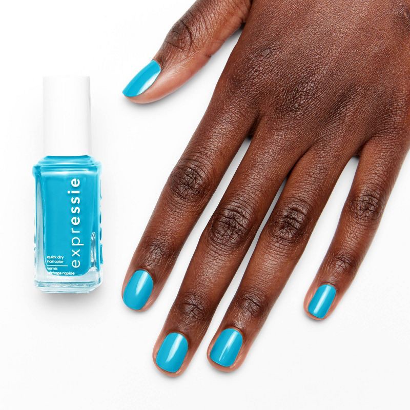 slide 6 of 8, essie expressie quickdry nail polish, vegan,Word On The Street, blue, Word On The Street - 0.33 fl oz, 0.33 fl oz