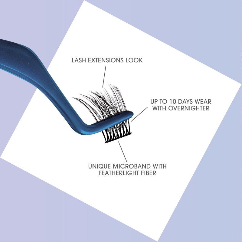 slide 5 of 10, KISS Products Falscara Natural Wispy False Eyelash Clusters Multipack - 24ct, 24 ct