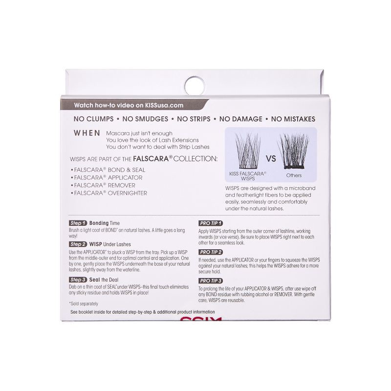 slide 8 of 10, KISS Products Falscara Natural Wispy False Eyelash Clusters Multipack - 24ct, 24 ct