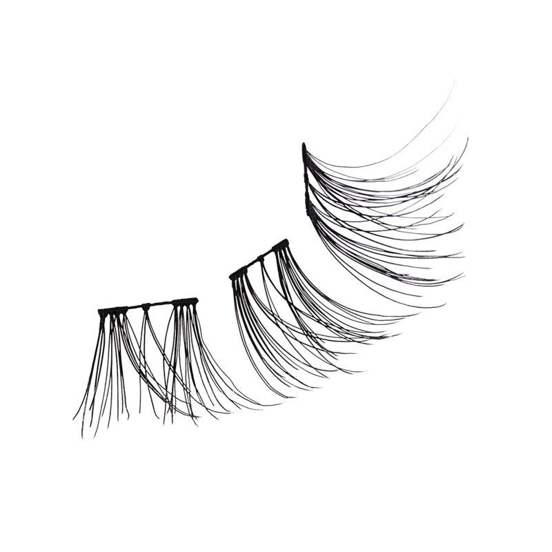 slide 10 of 10, KISS Products Falscara Natural Wispy False Eyelash Clusters Multipack - 24ct, 24 ct