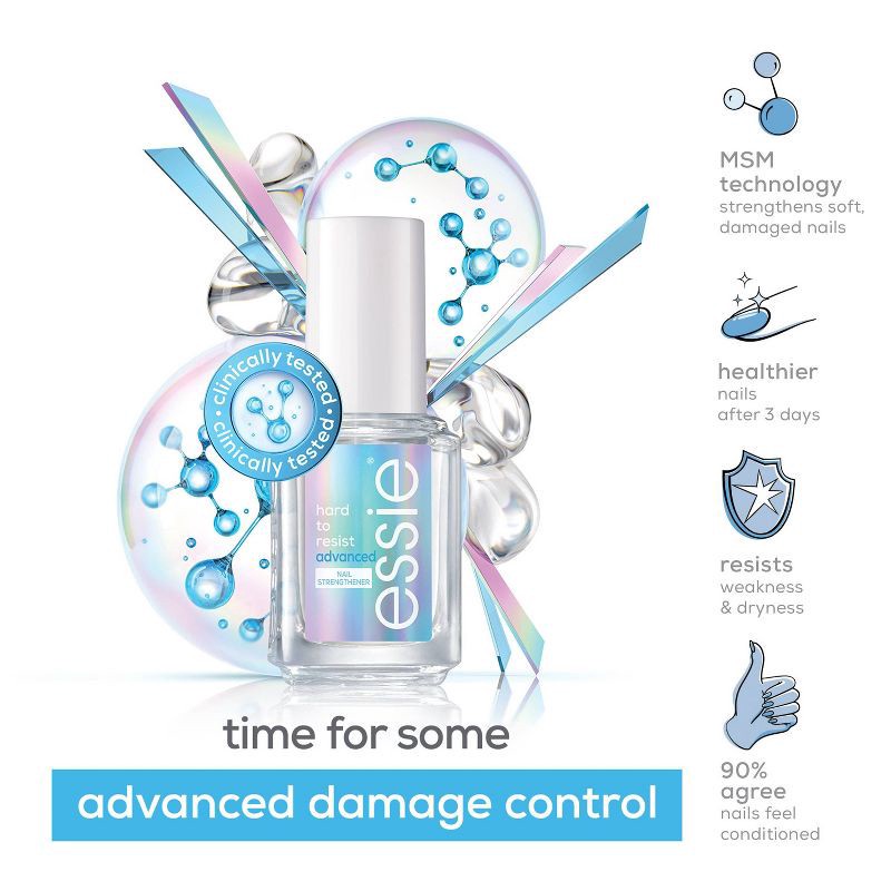 slide 3 of 7, essie Nailcare Hard To Resist Advanced Nail Strengthener Treatment - 0.46 fl oz, 0.46 fl oz