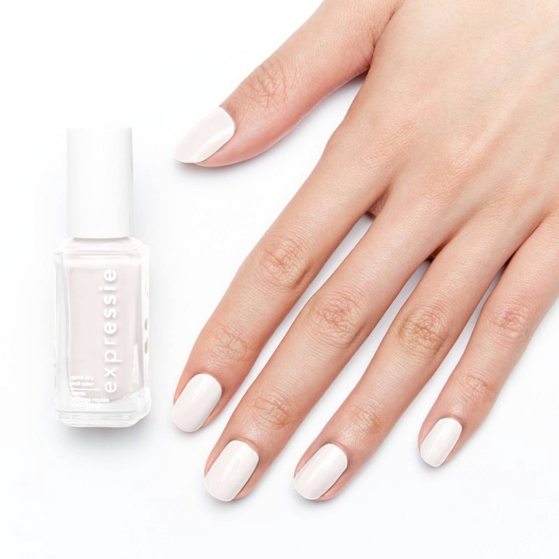 slide 4 of 7, essie expressie quickdry nail polish, vegan, Word On The Street,white, Unapologetic Icon - 0.33 fl oz, 0.33 fl oz