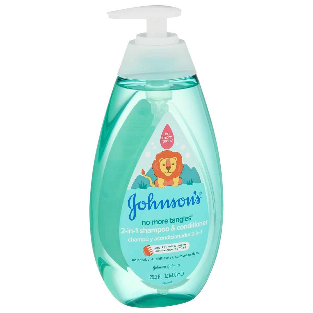 slide 9 of 9, Johnson's No More Tangles Kids' & Toddlers 2-in-1 Detangling Hair Shampoo & Conditioner - 20.3 fl oz, 20.30 fl oz