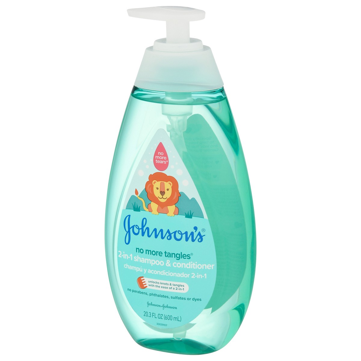 slide 6 of 9, Johnson's No More Tangles Kids' & Toddlers 2-in-1 Detangling Hair Shampoo & Conditioner - 20.3 fl oz, 20.30 fl oz