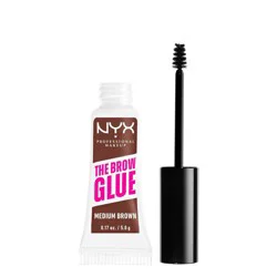 NYX Professional Makeup Brow Glue Eyebrow Gel - Medium Brown - 0.17oz