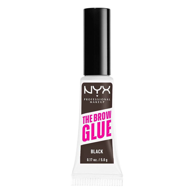 slide 7 of 8, NYX Professional Makeup Brow Glue Eyebrow Gel - Black - 0.17oz, 0.17 oz