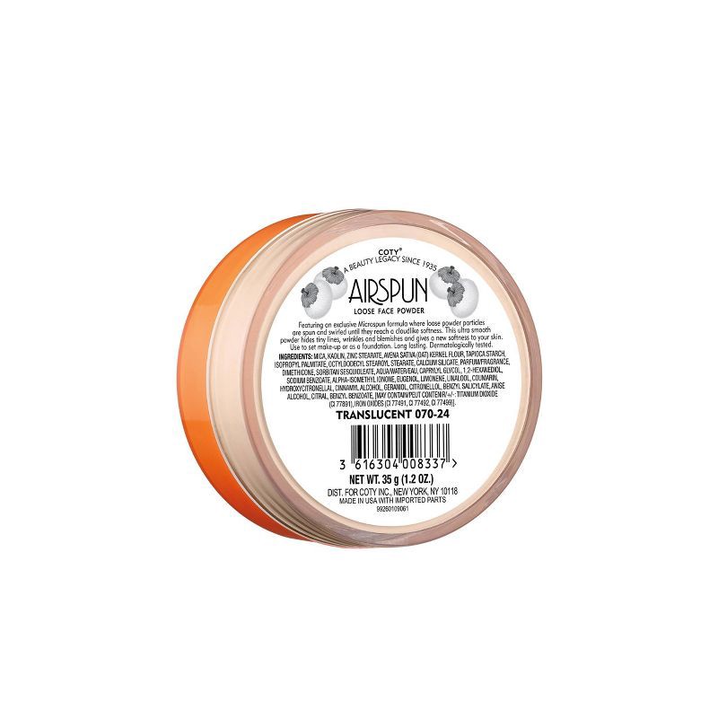 slide 5 of 9, Airspun Loose Powder - Translucent - 1.2oz, 1.2 oz