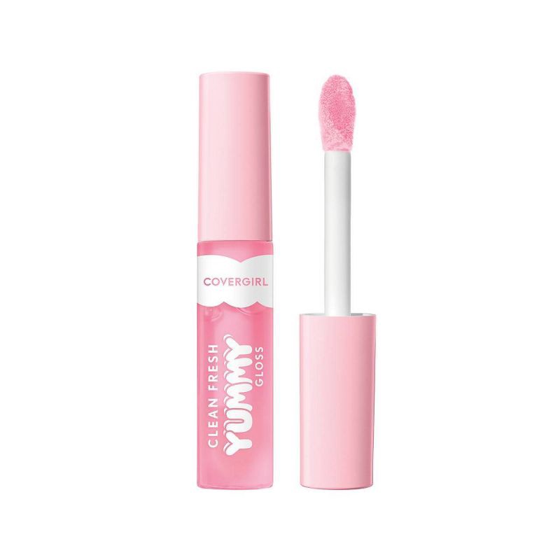 slide 3 of 13, COVERGIRL Clean Fresh Yummy Lip Gloss - Sugar Poppy - 0.33 fl oz, 0.33 fl oz