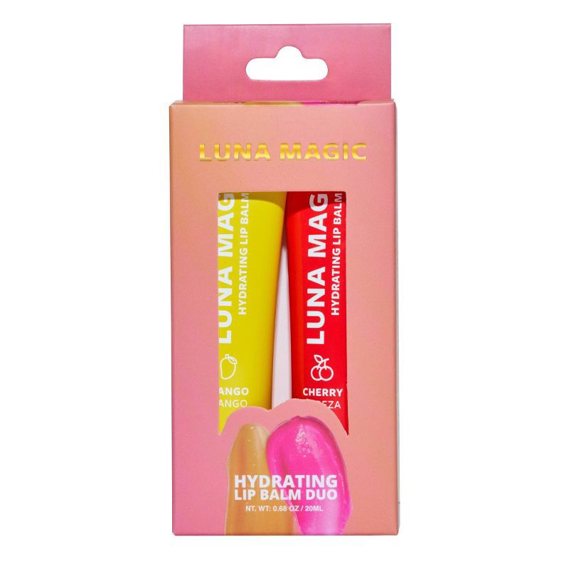 slide 2 of 6, LUNA MAGIC Lip Balm Duo - Mango/Cherry - 1oz/2pk, 2 ct; 1 oz