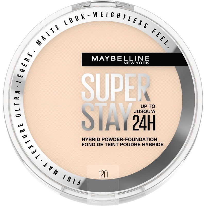 slide 1 of 7, Maybelline Super Stay Matte 24HR Hybrid Pressed Powder Foundation - 120 - 0.21 oz, 120 x 0.21 oz