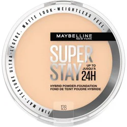 Maybelline Super Stay Matte 24HR Hybrid Pressed Powder Foundation - 128- 0.21 oz: Noncomedogenic, Buildable Coverage, Suitable for All Skin Types