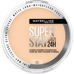 Maybelline Super Stay Matte 24HR Hybrid Pressed Powder Foundation - 128- 0.21 oz: Noncomedogenic, Buildable Coverage, Suitable for All Skin Types