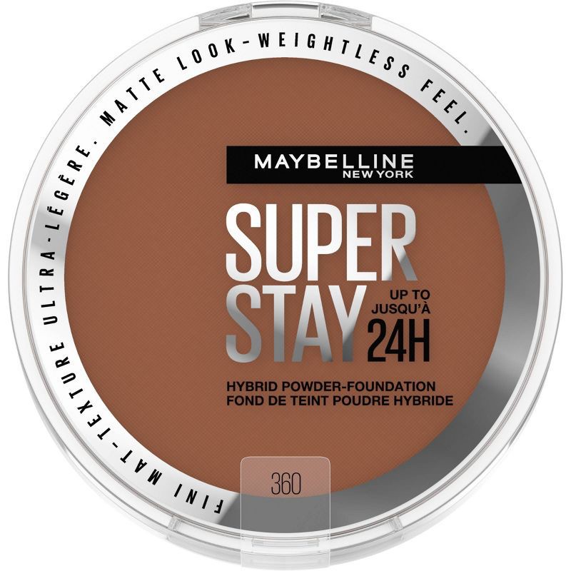 slide 1 of 7, Maybelline Super Stay Matte 24HR Hybrid Pressed Powder Foundation - 360 - 0.21oz, 360 x 0.21 oz