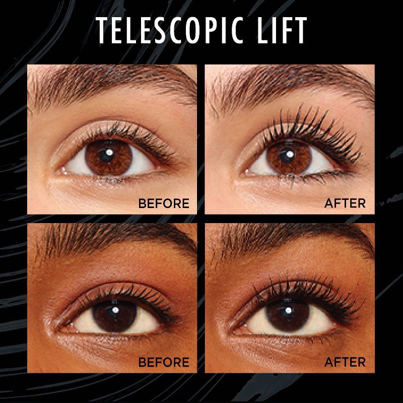 slide 3 of 7, L'Oreal Paris Telescopic Lift Volumizing Mascara 36HR Wear - Waterproof Black 993 - 0.33 fl oz, 993 x 0.33 fl oz