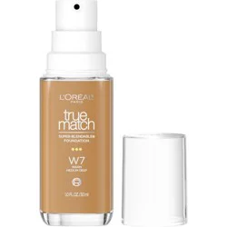 L'Oreal Paris True Match Super Blendable Foundation - W7 - 1 fl oz: Medium Coverage, Liquid, Alcohol-Free, Vegan