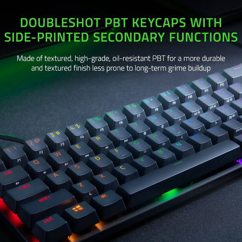 slide 3 of 9, Razer Huntsman Mini Gaming Keyboard for PC - Black, 1 ct
