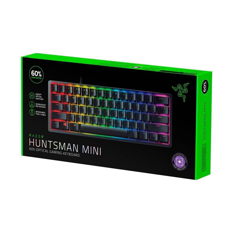 slide 8 of 9, Razer Huntsman Mini Gaming Keyboard for PC - Black, 1 ct