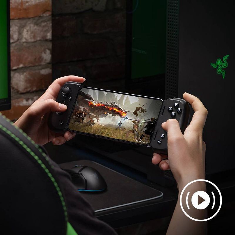 slide 2 of 10, Razer Kishi V2 Mobile Gaming Controller for iPhone (Lightning) - Black, 1 ct