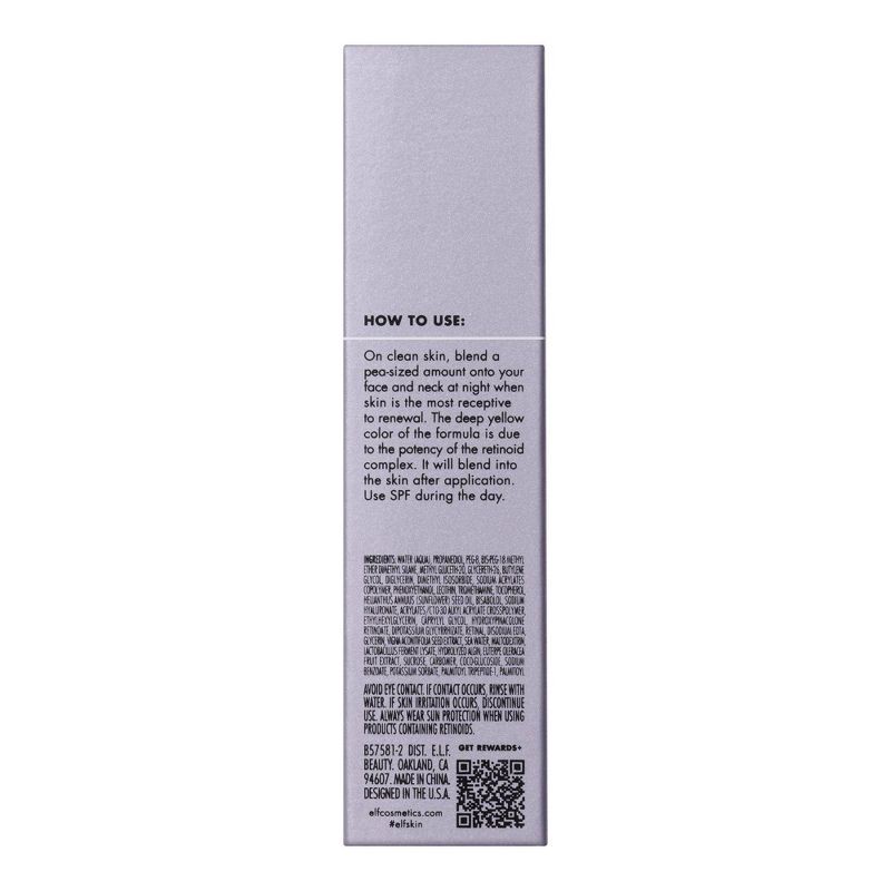 slide 6 of 6, e.l.f. SKIN Youth Boosting Advanced Night Retinoid Serum - Amber - 1.0 fl oz, 1 fl oz