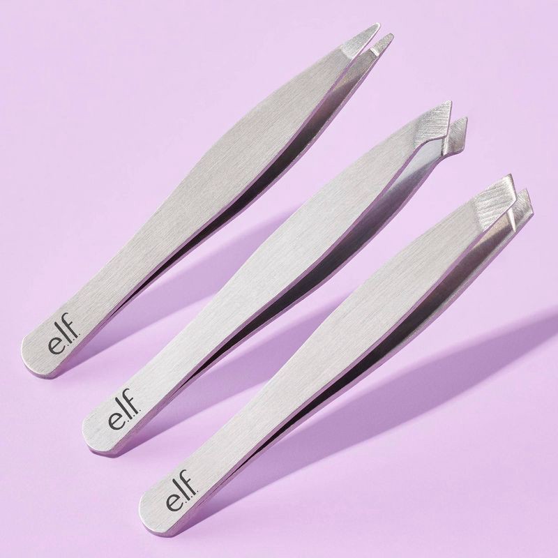 slide 2 of 4, e.l.f. Tweezers Set - 3ct, 3 ct