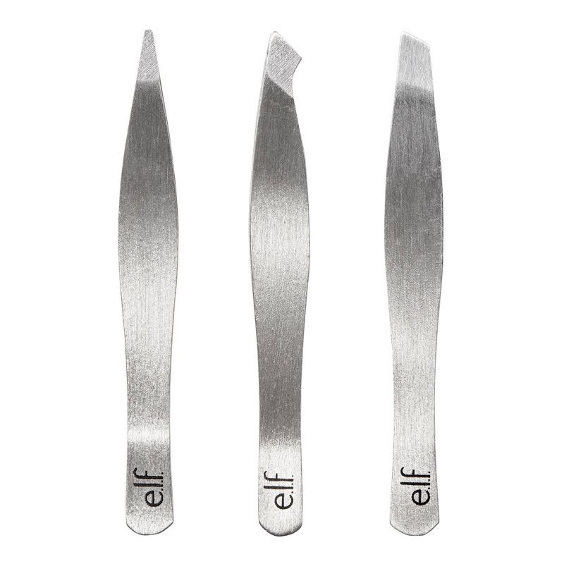 slide 1 of 4, e.l.f. Tweezers Set - 3ct, 3 ct