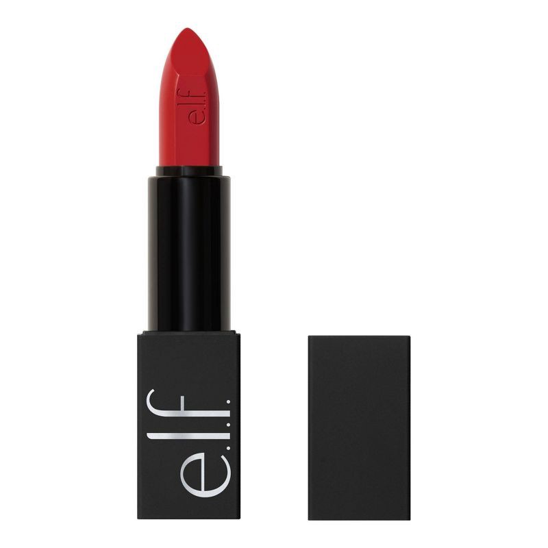 slide 1 of 9, e.l.f. O FACE Satin Lipstick - No Regrets - 0.13 oz, 0.13 oz
