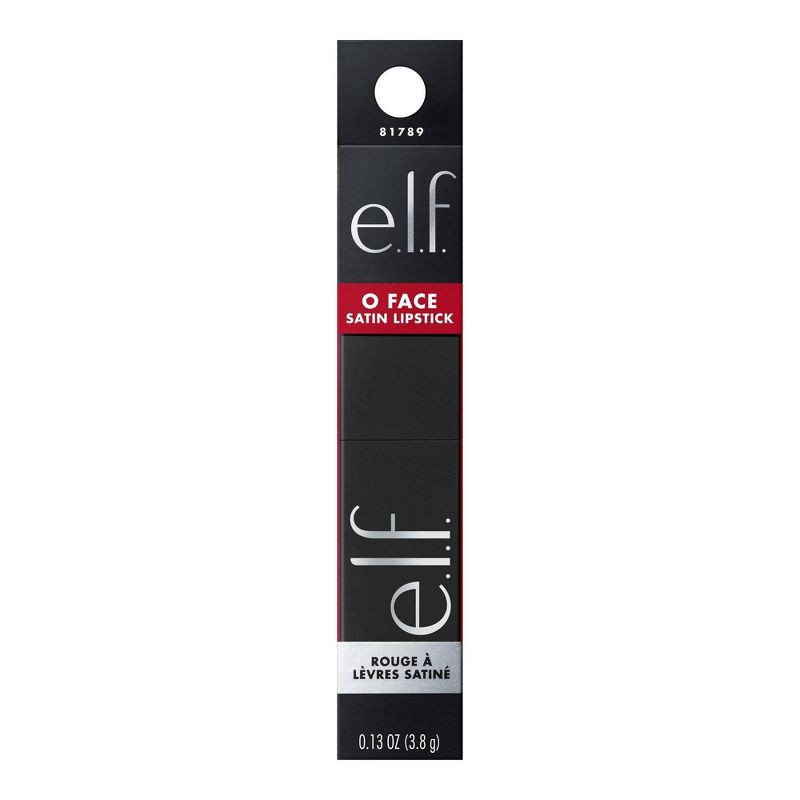 slide 8 of 9, e.l.f. O FACE Satin Lipstick - No Regrets - 0.13 oz, 0.13 oz