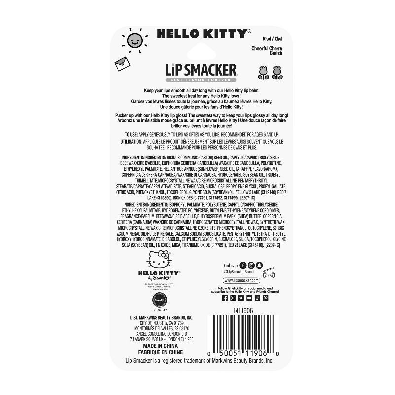 slide 4 of 4, Lip Smacker Lip Balm - Hello Kitty - 0.42oz/2pc, 0.42 oz, 2 ct