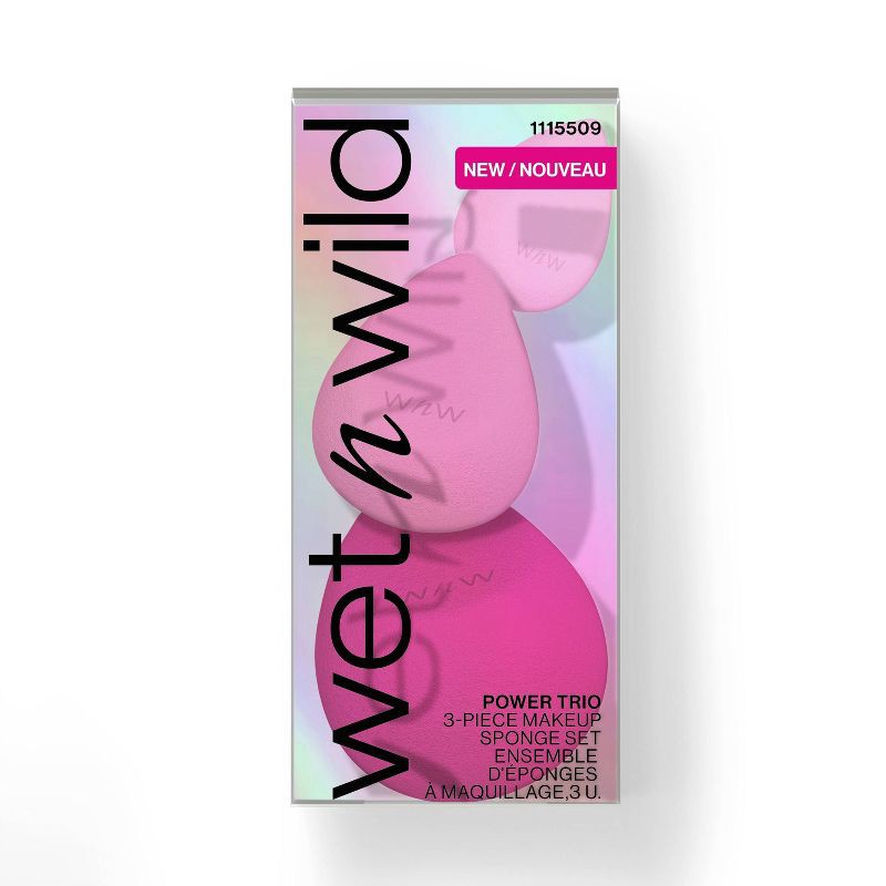 slide 2 of 6, Wet n Wild Makeup Sponge - 3pk - Pink, 3 ct