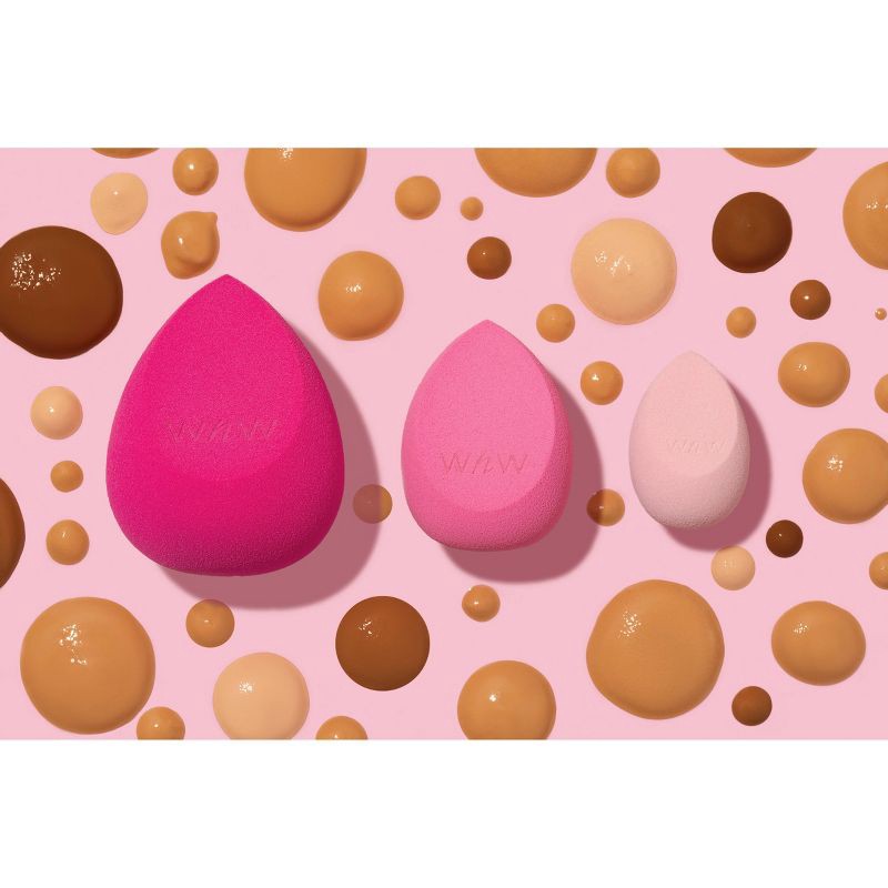 slide 5 of 6, Wet n Wild Makeup Sponge - 3pk - Pink, 3 ct