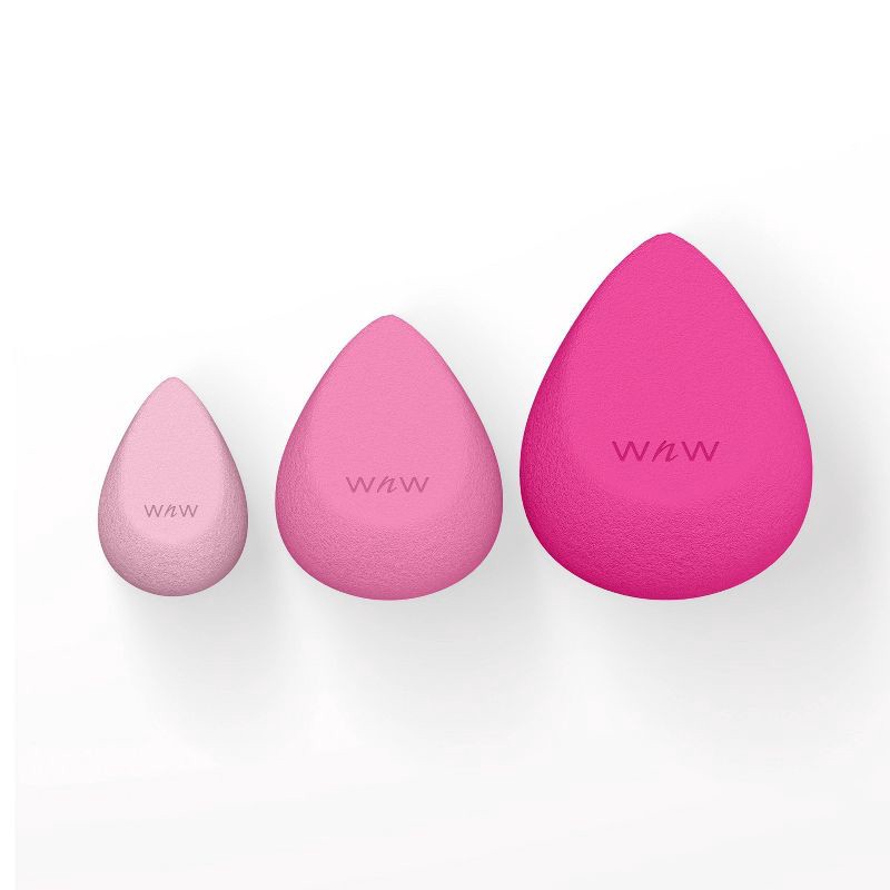 slide 1 of 6, Wet n Wild Makeup Sponge - 3pk - Pink, 3 ct