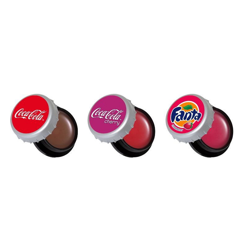 slide 3 of 5, Lip Smacker Coca Cola Bottle Cap Lip Balm - Trio Pack - 0.32oz, 0.32 oz