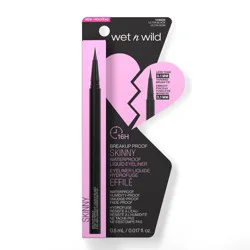 Wet n Wild Breakup Proof Waterproof Skinny Eyeliner - Black - 0.017 fl oz: Matte, Pencil Form, Defining Eye Makeup