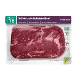 Pre, Chuck Roast 100% Grass-Fed, Grass-Finished, and Pasture-Raised Beef