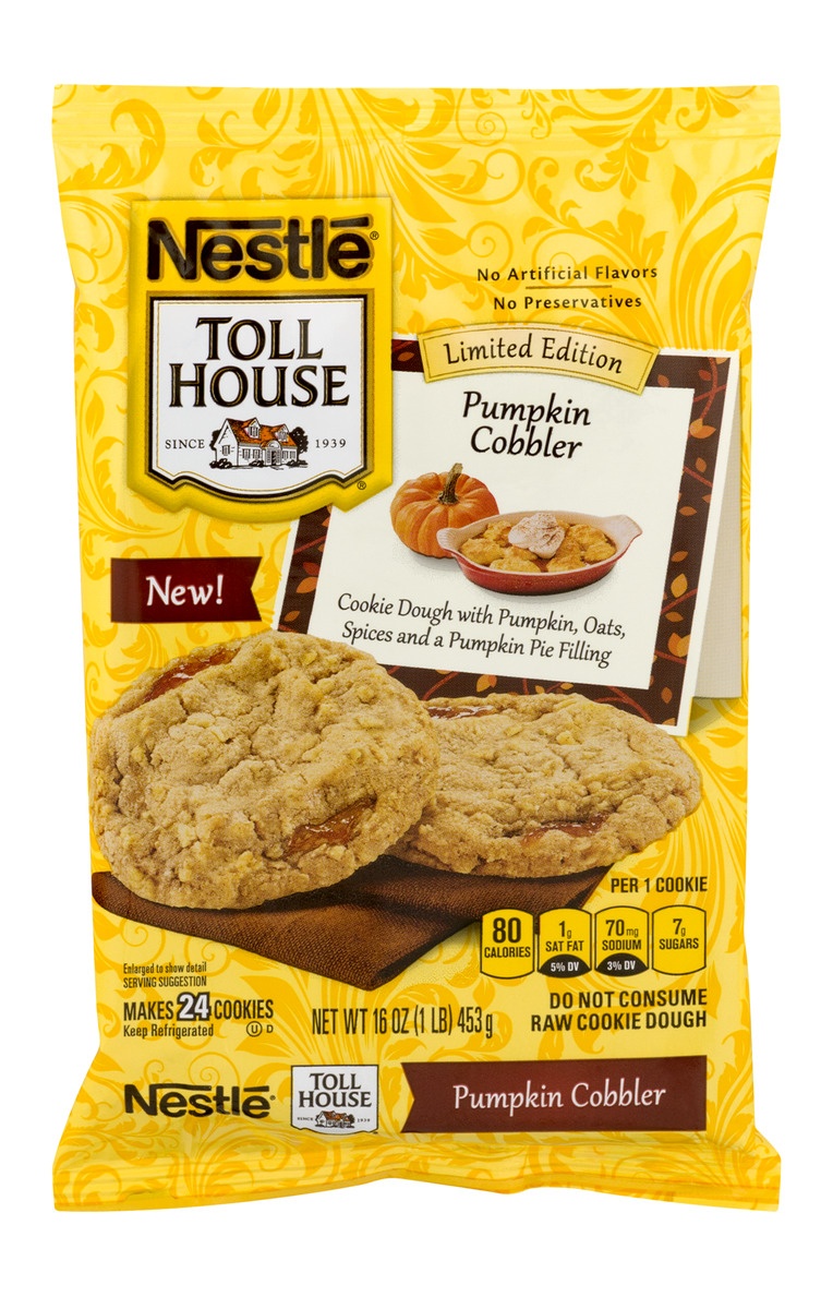 slide 1 of 1, Nestlé Toll House Pumpkin Cobbler Cookie Dough, 16 oz