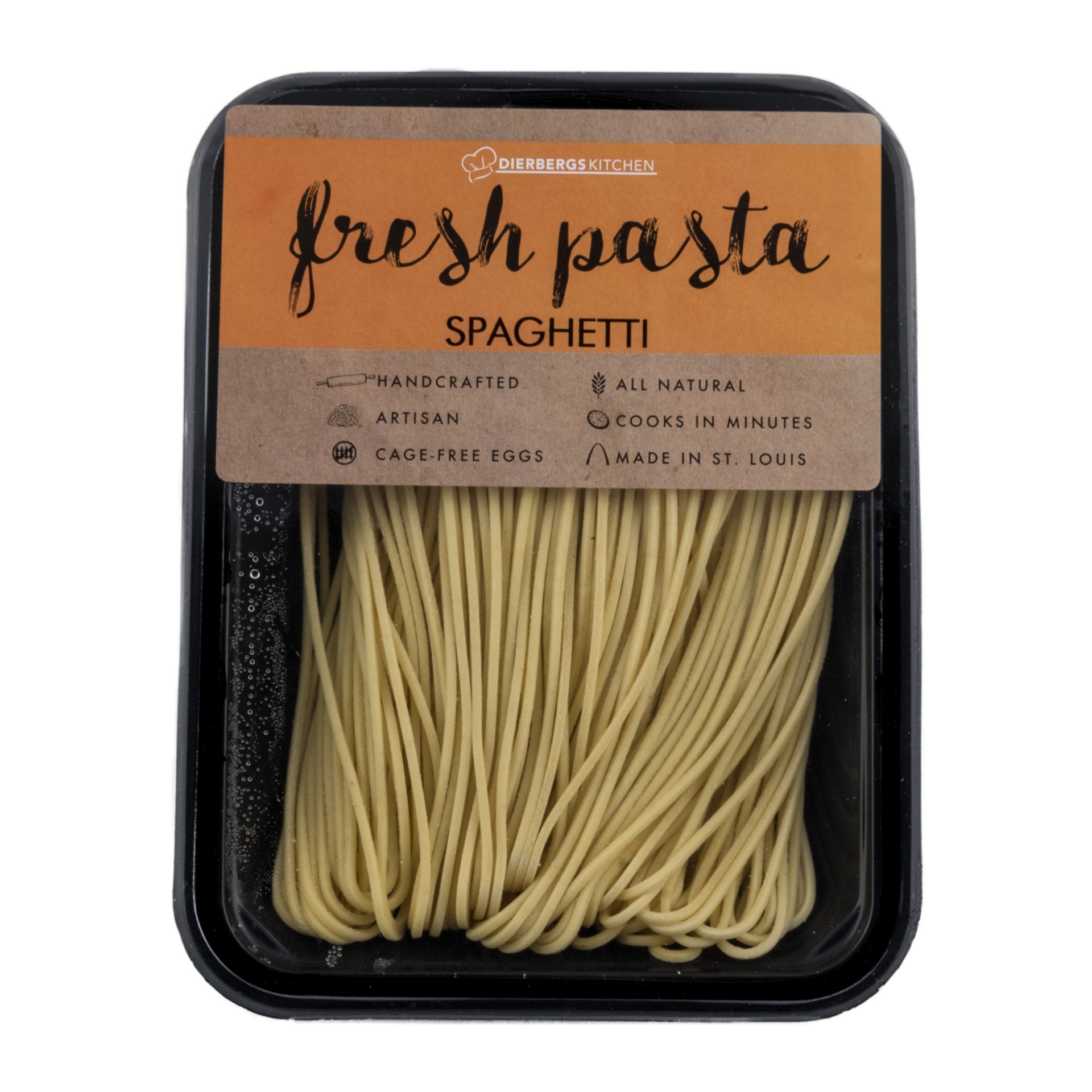 slide 1 of 1, Dierbergs Kitchen Fresh Spaghetti Quadrucci, 9 oz