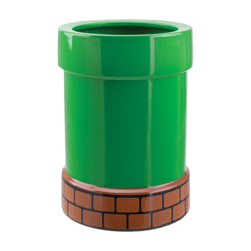 slide 1 of 4, Nintendo Super Mario Warp Pipe 33oz Pen and Plant Pot, 33 oz
