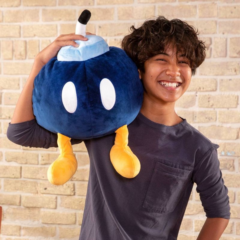 slide 2 of 8, Club Mocchi Mocchi Super Mario Mega Bob-Omb 15" Plush, 1 ct