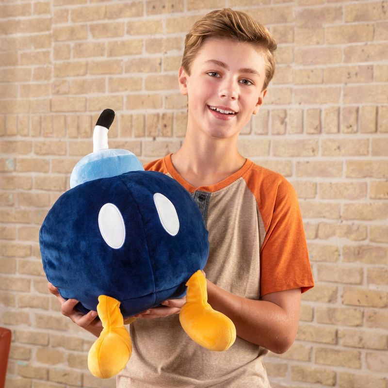 slide 7 of 8, Club Mocchi Mocchi Super Mario Mega Bob-Omb 15" Plush, 1 ct
