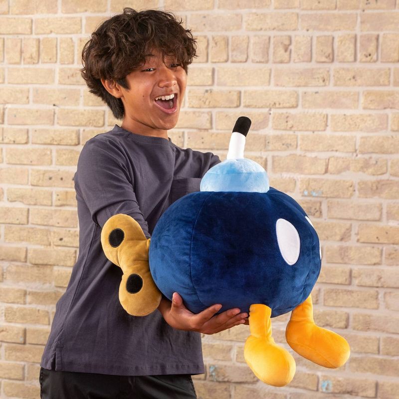 slide 8 of 8, Club Mocchi Mocchi Super Mario Mega Bob-Omb 15" Plush, 1 ct