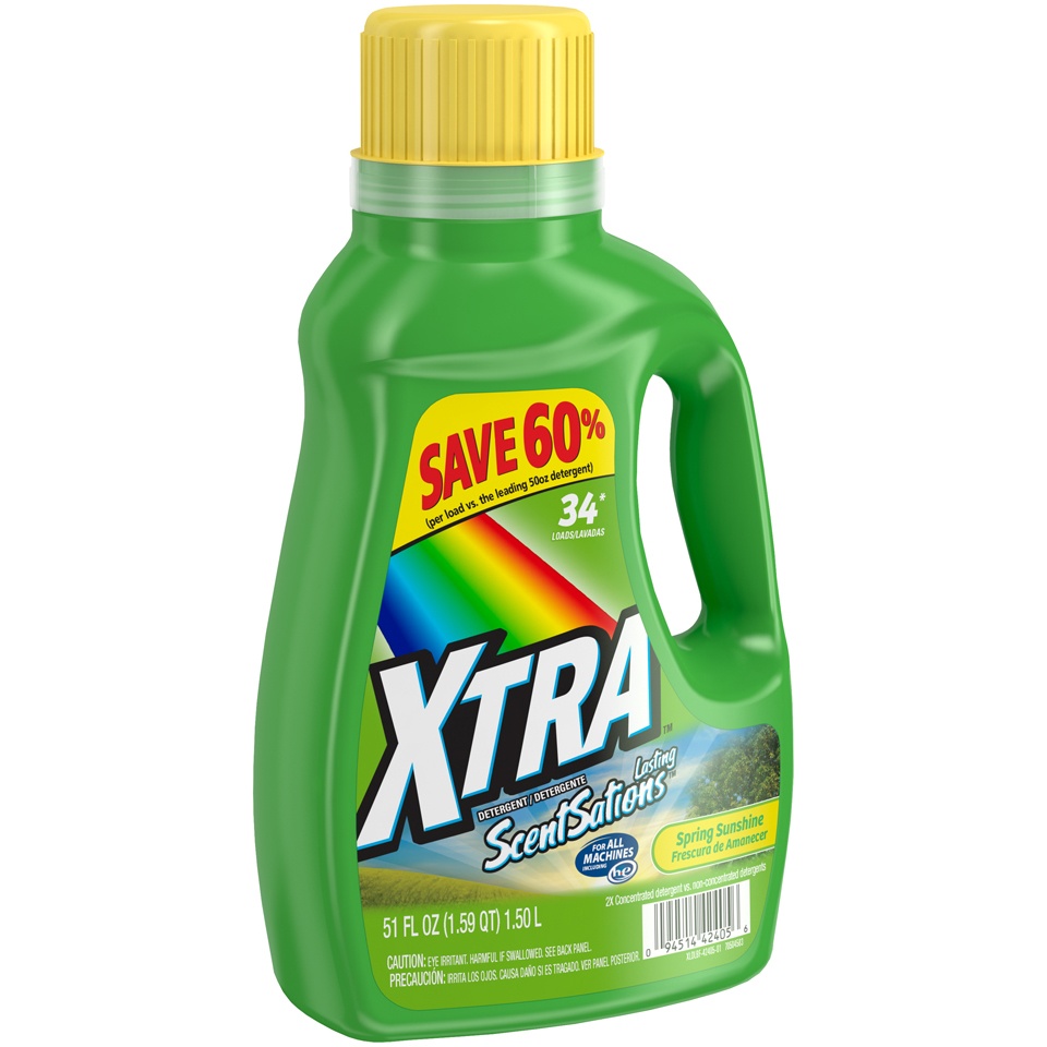 slide 2 of 3, XTRA Spring Sunshine Laundry Detergent, 51 fl oz